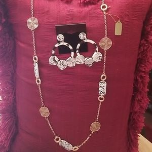 Matching earrings and necklace